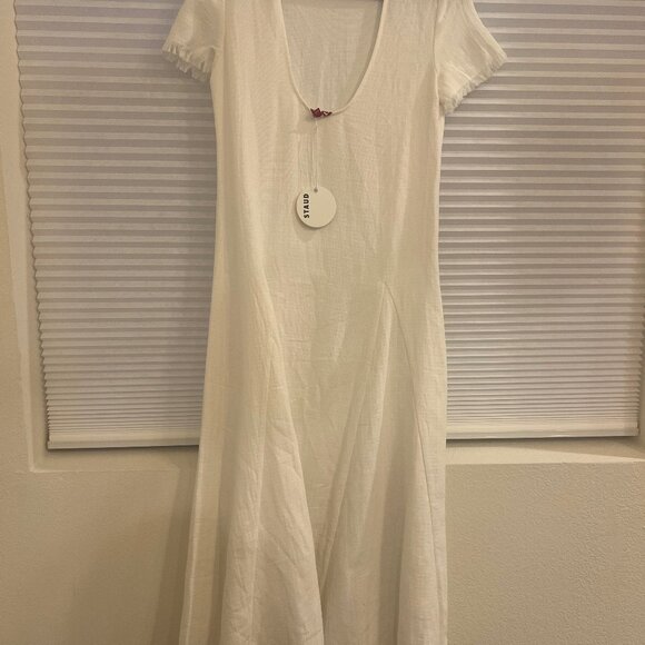 NWT STAUD Le Havre Dress/Cover-up Buttercream - Picture 7 of 10